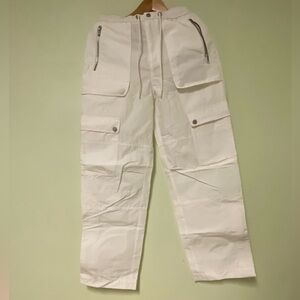 Moose Knuckles White Cargo Pants